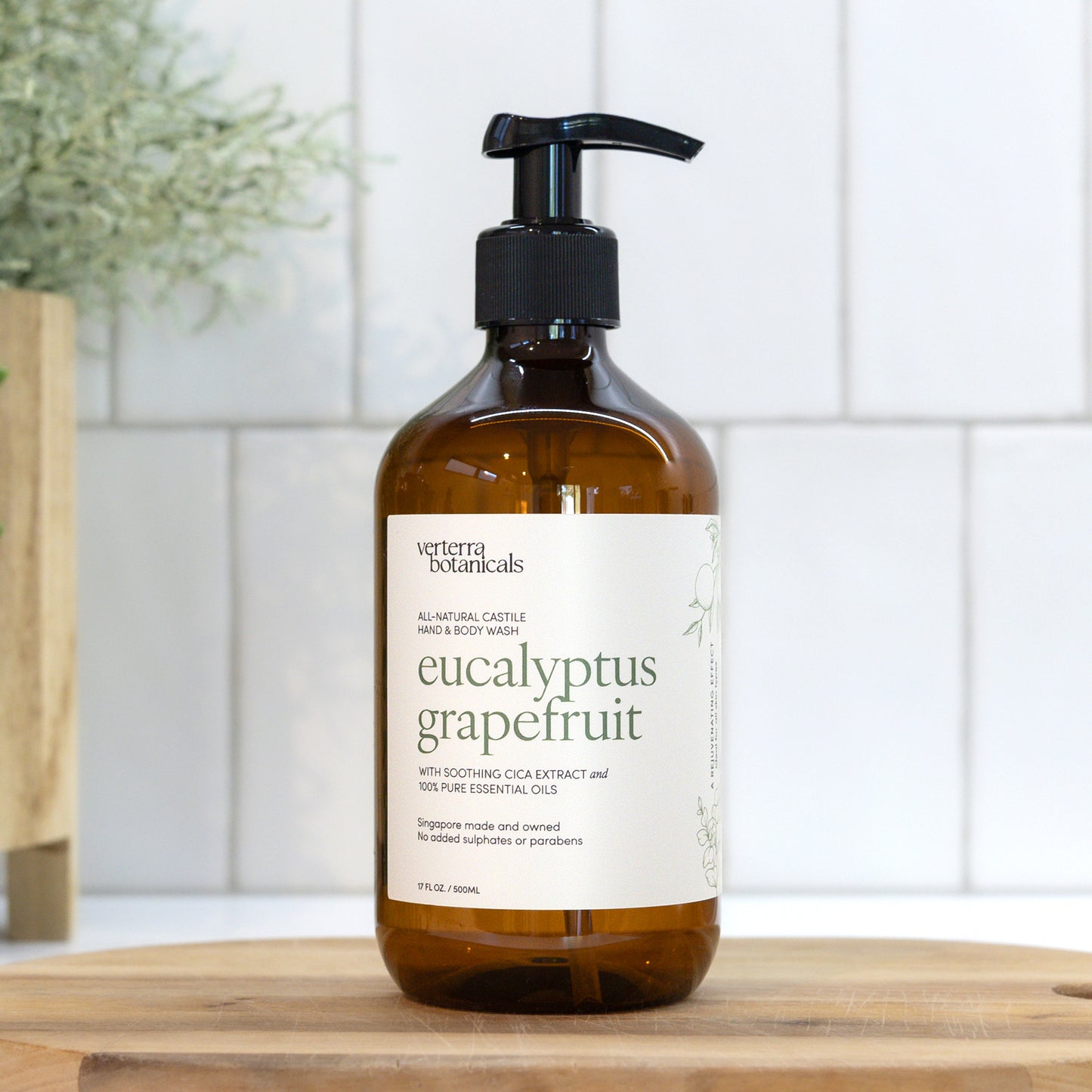 CASTILE HAND & BODY WASH 500ml | Eucalyptus & Grapefruit