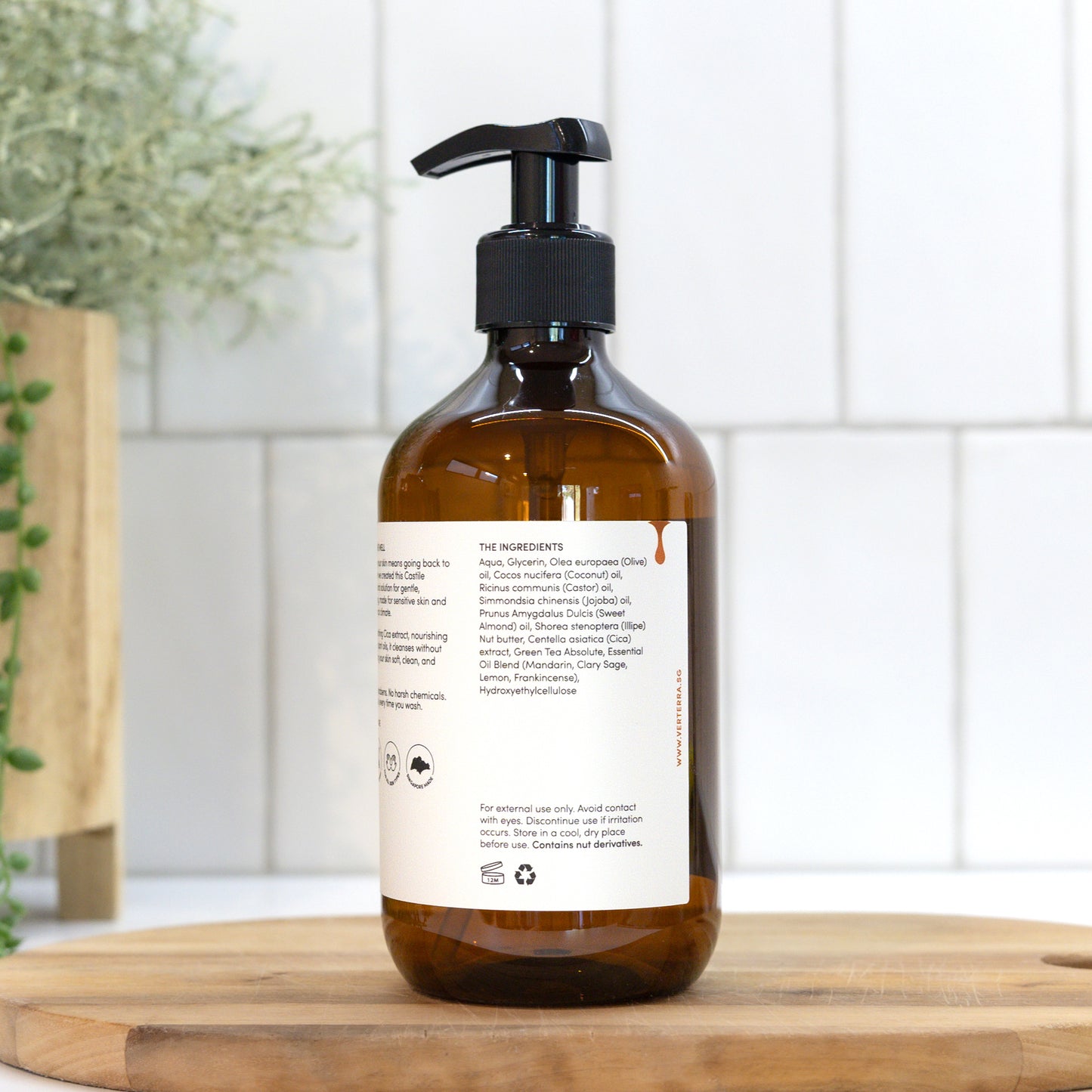 CASTILE HAND & BODY SOAP 500ml | Green Tea & Mandarin