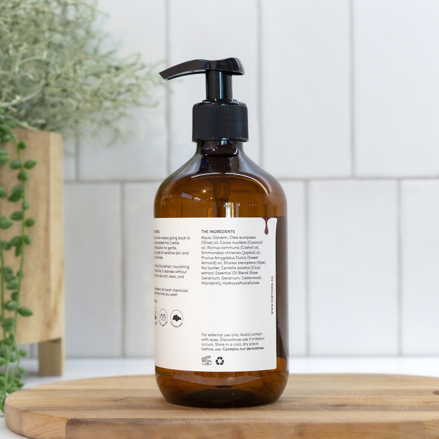 CASTILE HAND & BODY WASH 500ml | Rose Geranium