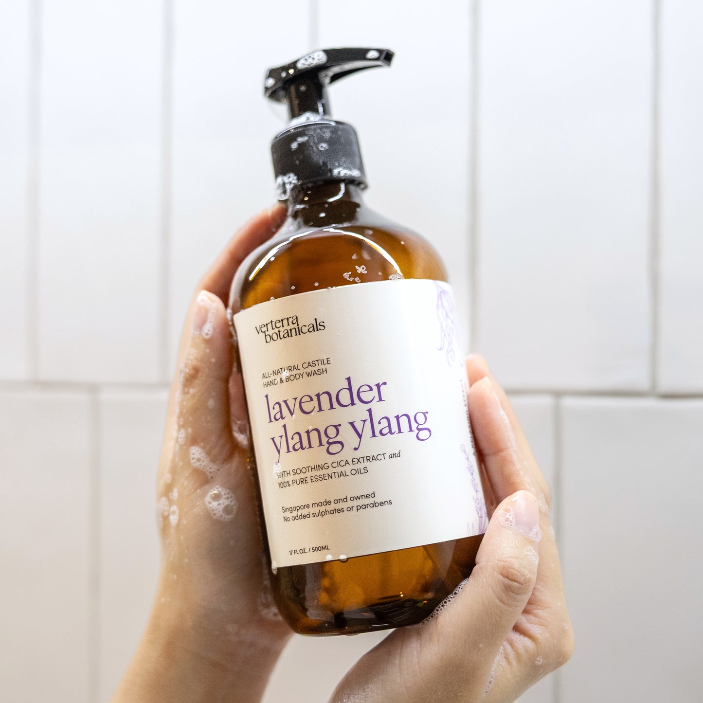 CASTILE HAND & BODY WASH 500ml | Lavender & Ylang Ylang