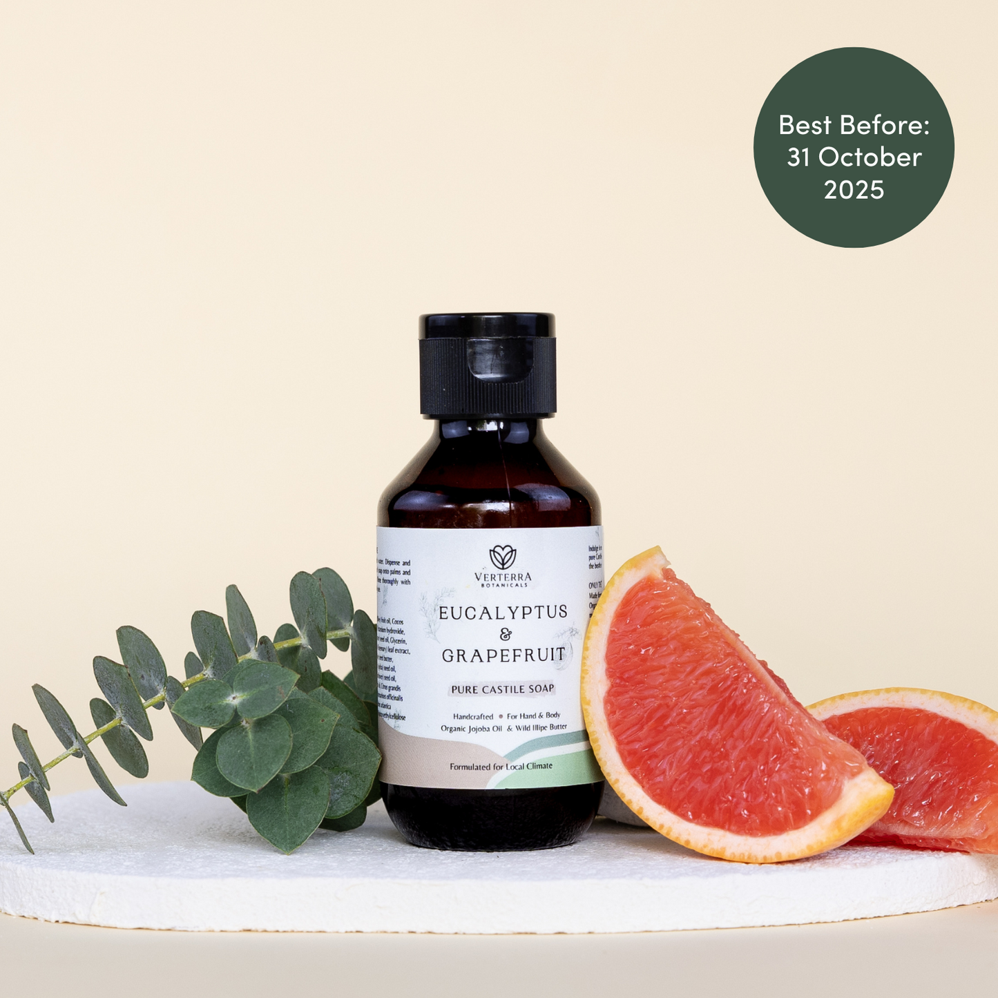CASTILE HAND & BODY SOAP 100ml | Eucalyptus & Grapefruit