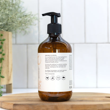 CASTILE HAND & BODY SOAP 500ml | Green Tea & Mandarin